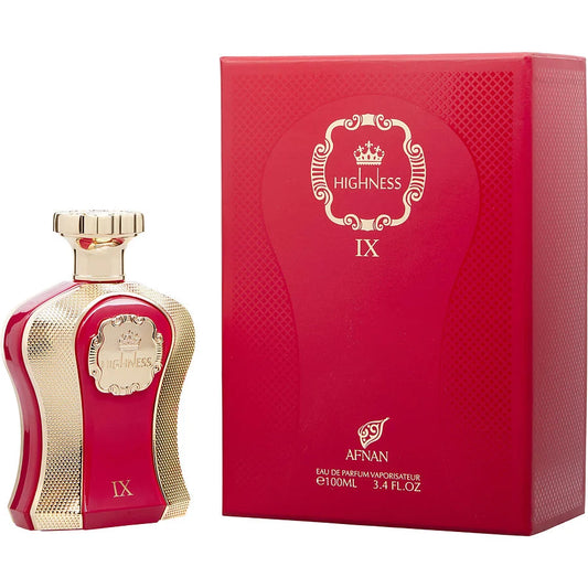 Afnan Highness IX Maroon Eau De Parfum Spray 3.4 oz